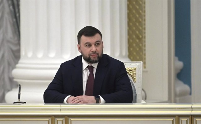 El líder de la autoproclamada república de Donetsk, Denis Pushilin.