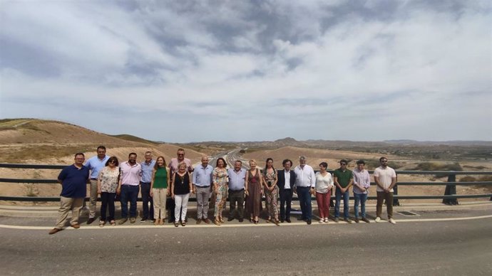 La candidatura del PP a las elecciones andaluzas visita las obras de la Autovía del Almanzora.