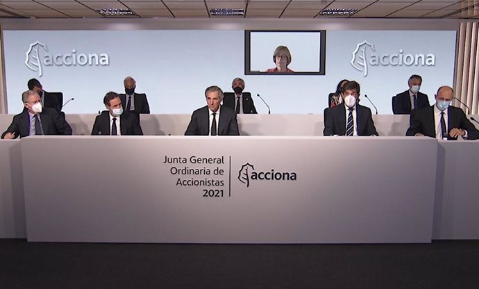 Archivo - Junta general de accionistas de Acciona de 2021