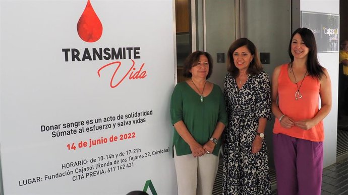 Presentanción de la colecta especial en la sede de Fundación Cajasol.