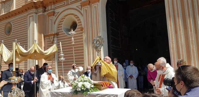 La procesión del Corpus Christi en Huelva se realizará por primera vez el jueves.