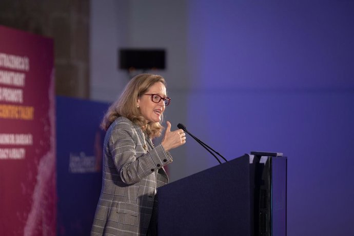 La vicepresidenta i ministra d'Afers Econmics i Transformació Digital, Nadia Calviño