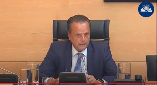 Mario Amilivia, presidente del Consejo de Cuentas, presenta en las Cortes el proyecto del Plan de Fiscalizaciones para 2022.