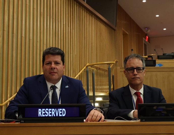 El ministro principal de Gibraltar, Fabian Picardo, interviene ante el Comité Especial de Descolonización de la ONU