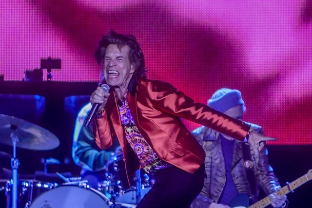 El vocalista y cofundador del grupo The Rolling Stones, Mick Jagger, en un concierto en el Wanda Metropolitano, a 1 de junio de 2022, en Madrid (España). 