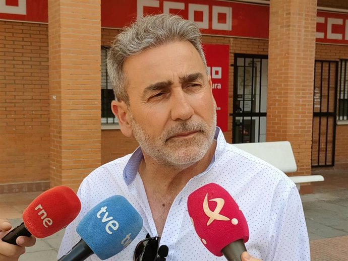El responsable de Acción Sindical y Laboral de CCOO Extremadura, Alberto Franco.