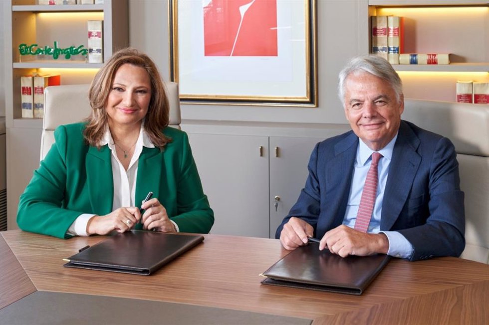 Archivo - La presidenta de El Corte Inglés, Marta Alvarez y el presidente de Mutua, Ignacio Garralda.