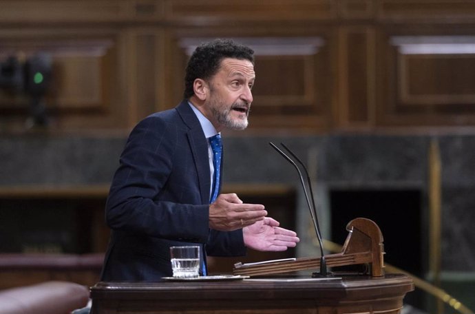 El portavoz adjunto de Ciudadanos en el Congreso, Edmundo Bal, interviene durante una sesión plenaria, en el Congreso de los Diputados, a 9 de junio de 2022, en Madrid (España).