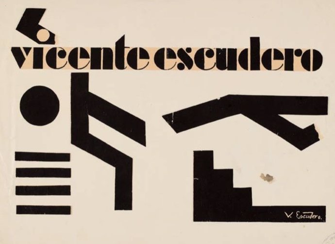 Cartel de la exposición sobre Vicente Escudero en Granada