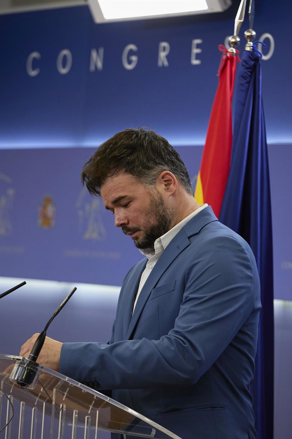 El portavoz de Esquerra Republicana (ERC) en el Congreso, Gabriel Rufián