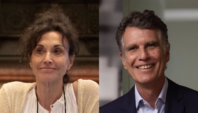Los candidatos a la presidencia del Cercle d'Economia Rosa Cañadas y Jaume Guardiola