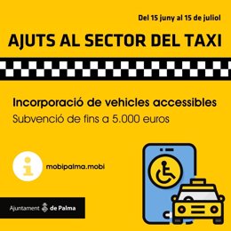 Abierto el plazo para la incorporación de taxis accesibles por parte de Cort.