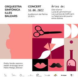 Archivo - Cartel de la programación de la Orquesta Sinfónica.