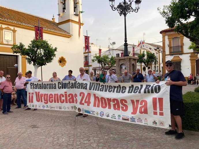 Protesta de la plataforma ciudadana de Villaverde