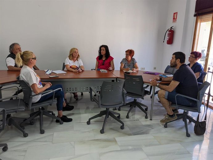 Una de las reuniones sobre la macrogranja.