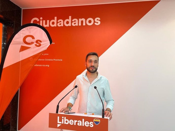 El candidato número tres de Cs por Córdoba al Parlamento andaluz, Sergio Urbano.