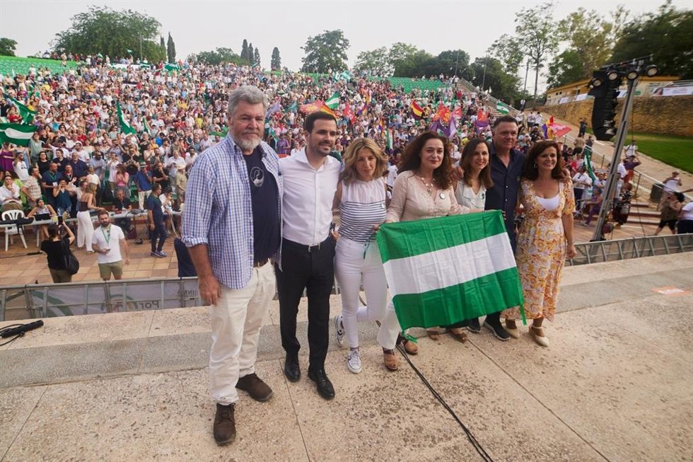 Mitin de Por Andalucía en Dos Hermanas, Sevilla.