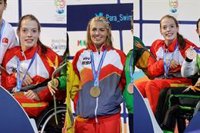 Marta Fernández y Michelle Alonso estrenan el casillero de oros de España en el Mundial de natación paralímpica
