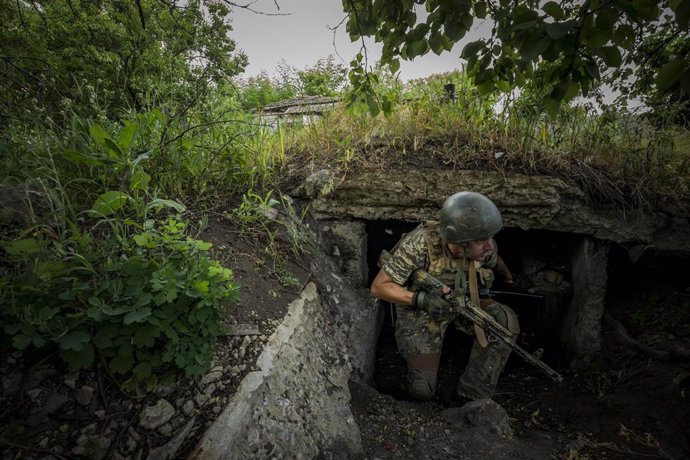 Un soldado ucraniano en Zaporiyia