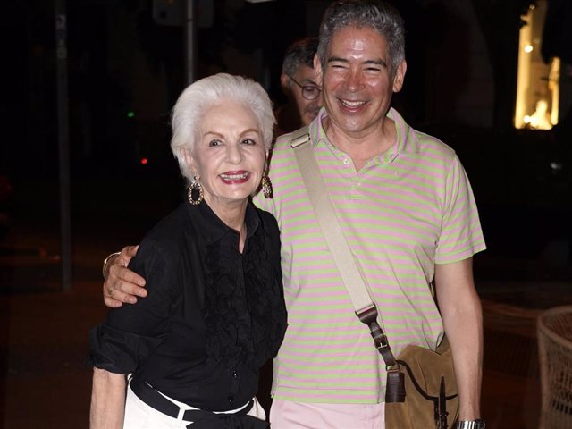 Carolina Herrera y Boris Izaguirre, de cena por Madrid