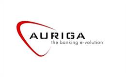 Archivo - Logo del proveedor internacional de soluciones tecnológicas para la banca omnicanal y el sector de pagos Auriga.