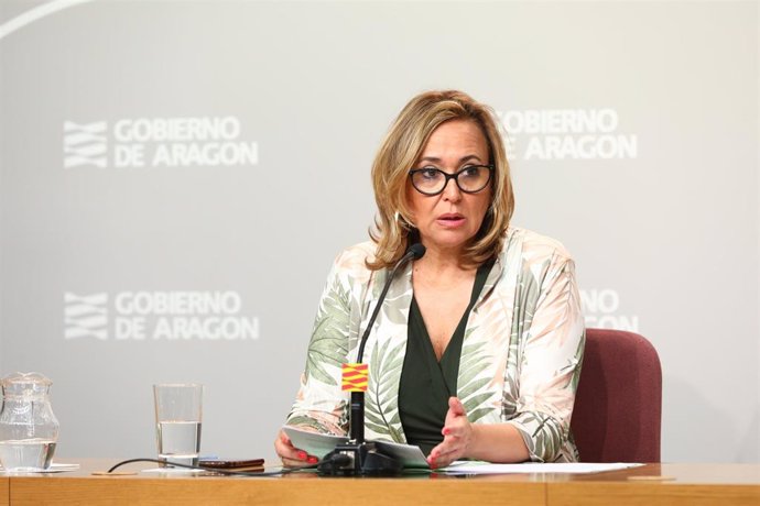 La consejera de Presidencia del Gobierno de Aragón, Mayte Pérez.