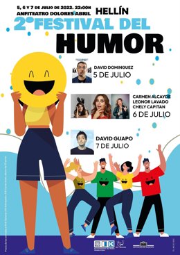 El II Festival del Humor de Hellín se celebrará el 5, 6 y 7 de julio con David Guapo y Leonor Lavado, entre otros