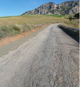 Carretera provincial en Málaga
