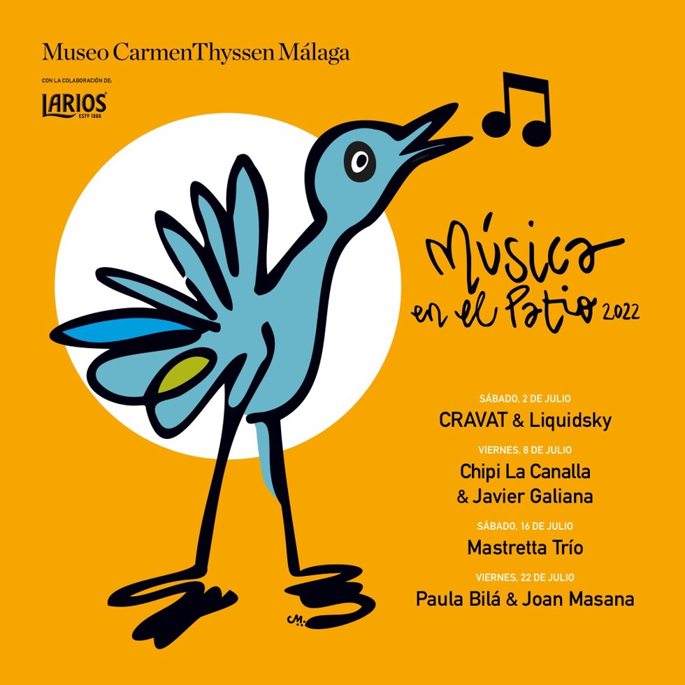 Cartel de Música en el Patio