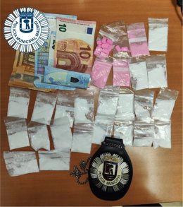 Detenidos en una misma noche 6 jóvenes por vender droga en locales del Centro de Madrid