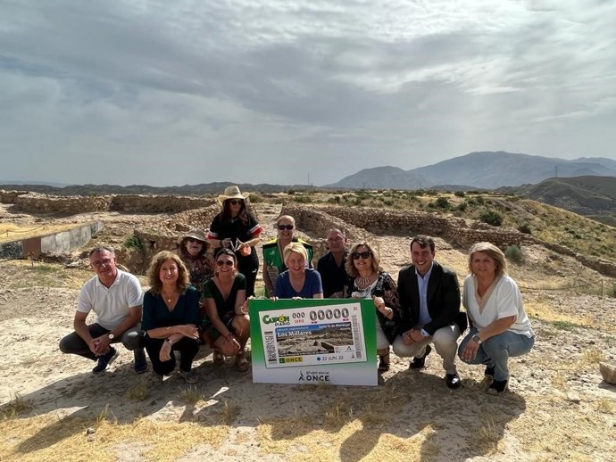 Presentación del cupón de la ONCE sobre Los Millares, en Almería