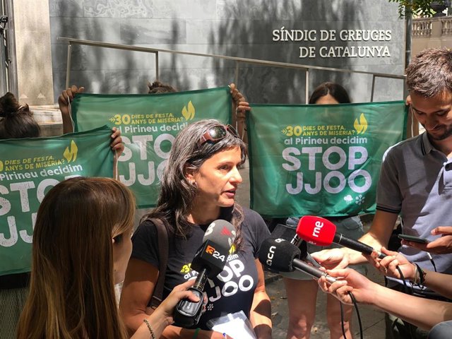 La representant de la Plataforma Stop JJOO, Núria Sauquillo