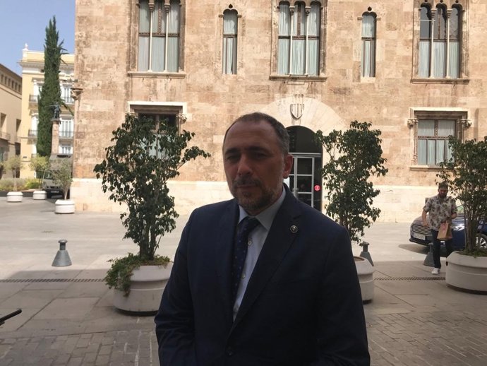 El conselleiro de Sanidade, Julio García Comesaña, tras la reunión del Consejo Interterritorial de Salud en Valencia.