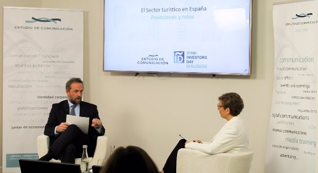 El secretario de Estado de Turismo, Fernando Valdés, en el Spain Investors Day.
