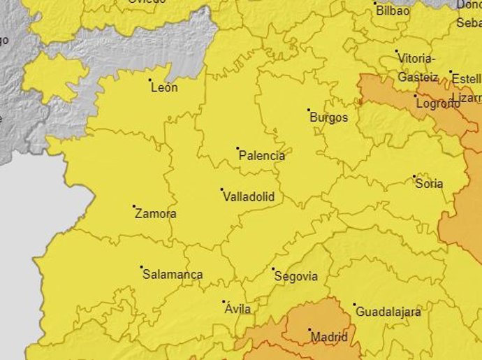 Avisos por temperaturas altas en Castilla y León para este 16 de junio.