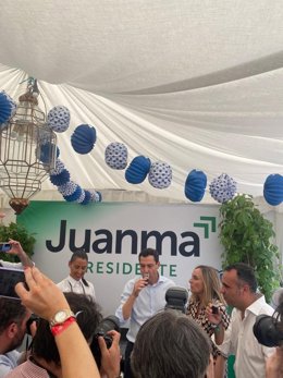 Juama Moreno, este miércoles en la feria del Corpus de Granada