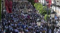 La procesión del Corpus Christi de Sevilla sale de nuevo a las calles este jueves tras dos años de pandemia