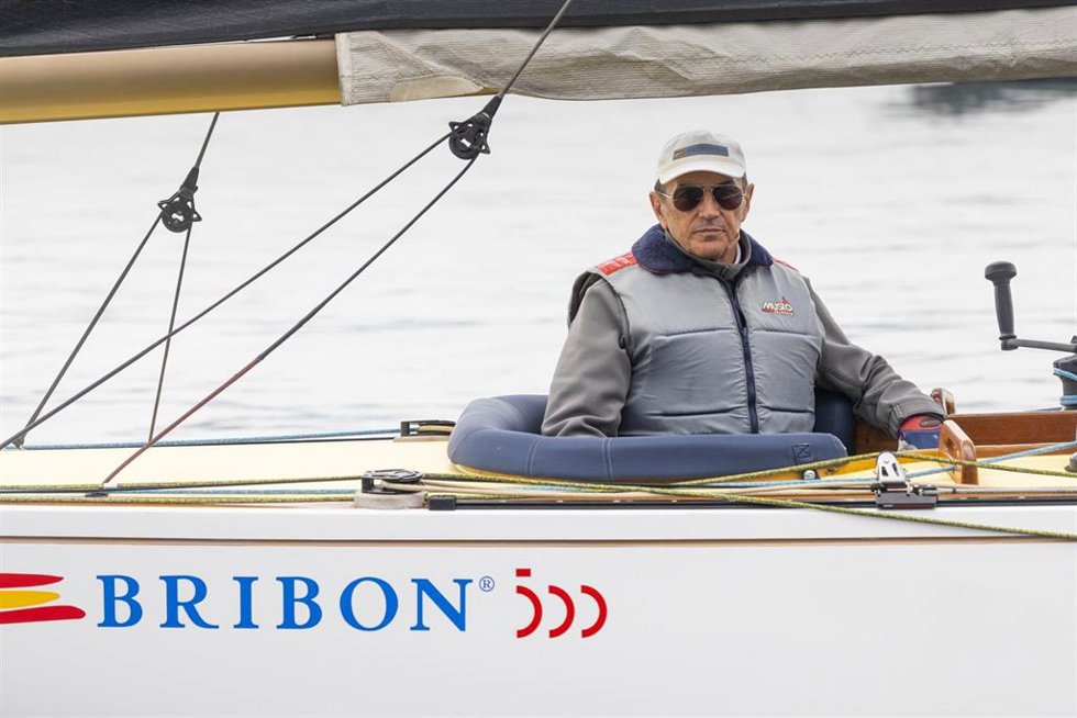 Pedro Campos, a bordo del Bribon 500