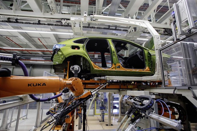 Archivo - Planta de Volkswagen en Landaben (Navarra).
