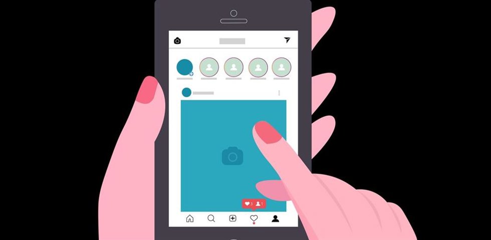Representación gráfica de Instagram.