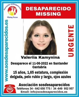 Joven desaparecida en Santander
