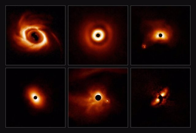 Un Estudio De 44 Estrellas Masivas Jóvenes Para Investigar La Formación De Planetas Muestra Discos Giratorios Y Polvorientos, Que Probablemente Se Conviertan En Nuevos Sistemas Solares.