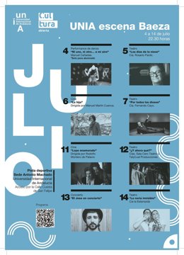 Cartel con la programación