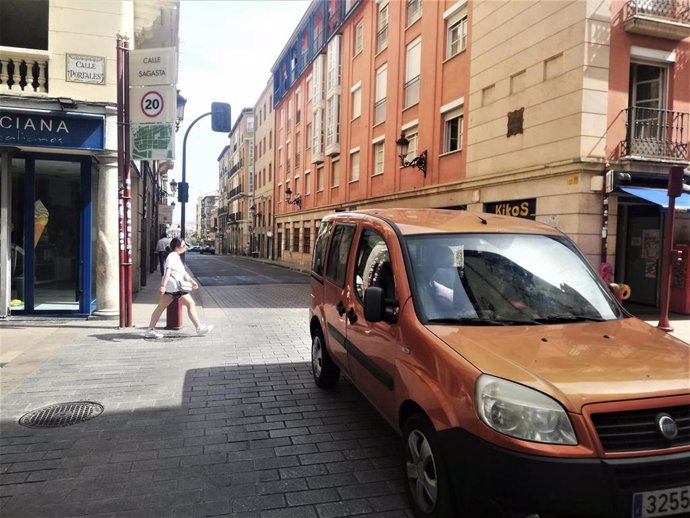 Imagen de la calle Sagasta de Logroño a día 16 de junio de 2022