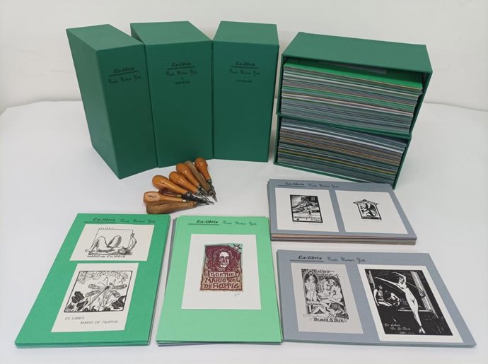 La Biblioteca Valenciana recibe la donación de 18.000 exlibris del coleccionista Vicente Martínez Yuste