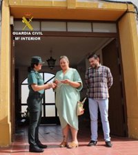 La Guardia Civil recupera un rosario centenario sustraído a la Virgen de la Amargura de Calañas (Huelva)