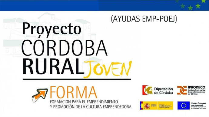 Cartel del proyecto 'Córdoba Rural Joven'