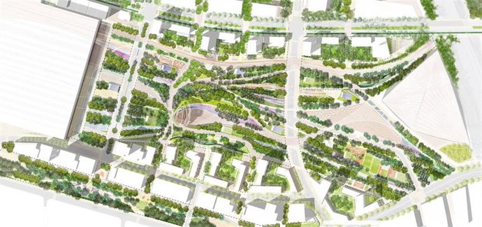 Parque Central en Madrid Nuevo Norte.