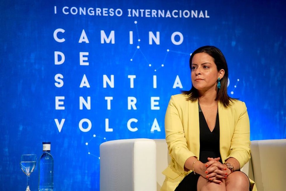 La consejera de Turismo, Industria y Comercio del Gobierno de Canarias, Yaiza Castilla