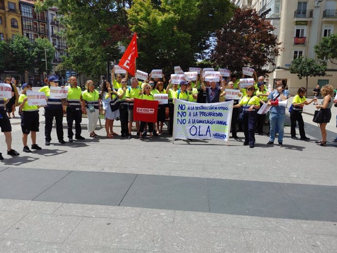 La plantilla de la adjudicataria de la OLA en Santander se concentra por la revisión de los salarios